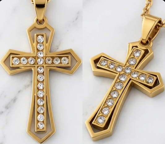 COLGANTE CRUZ DIAMOND+ CORDÓN GRATIS