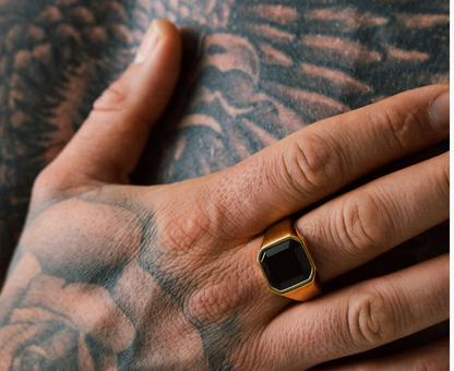 ANILLO BLACK STONE